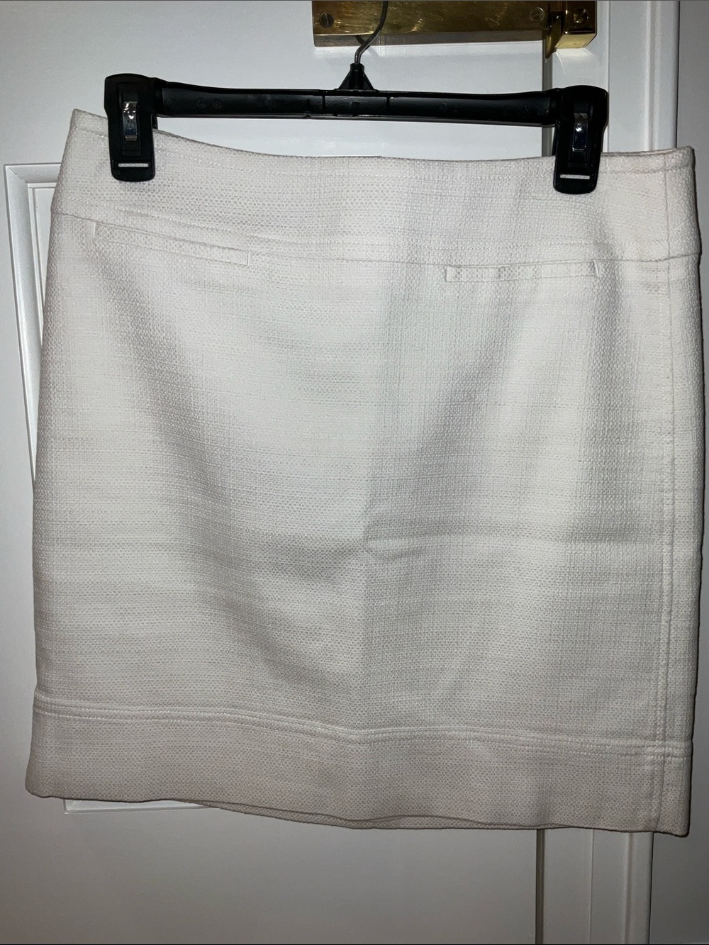 Talbots White Pencil Skirt